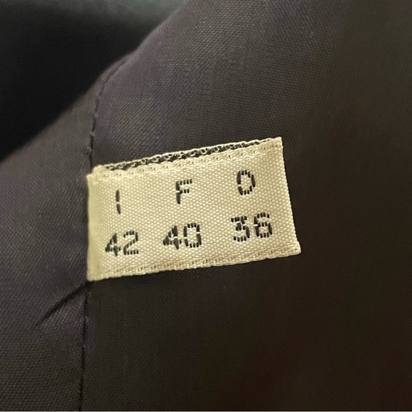 Christian Lacroix Women's Blazer blue wool gold top button size 8 Italy jacket - Picture 10 of 13